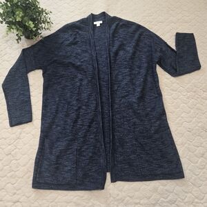 J. Jill Blue Casual Relaxed Fit Open-Front Cardigan Sweater, Size X-Small